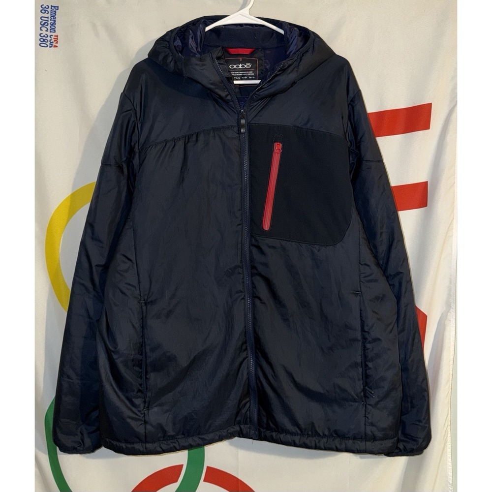 Oobe Jacket Mens Large Chick Fil A Full Zip Hooded Puffer